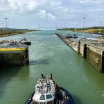 Panama Kanal Durchfahrt mit der Norwegian Joy - vom Pazifik zum Atlantik - Agua Clara Schleuse